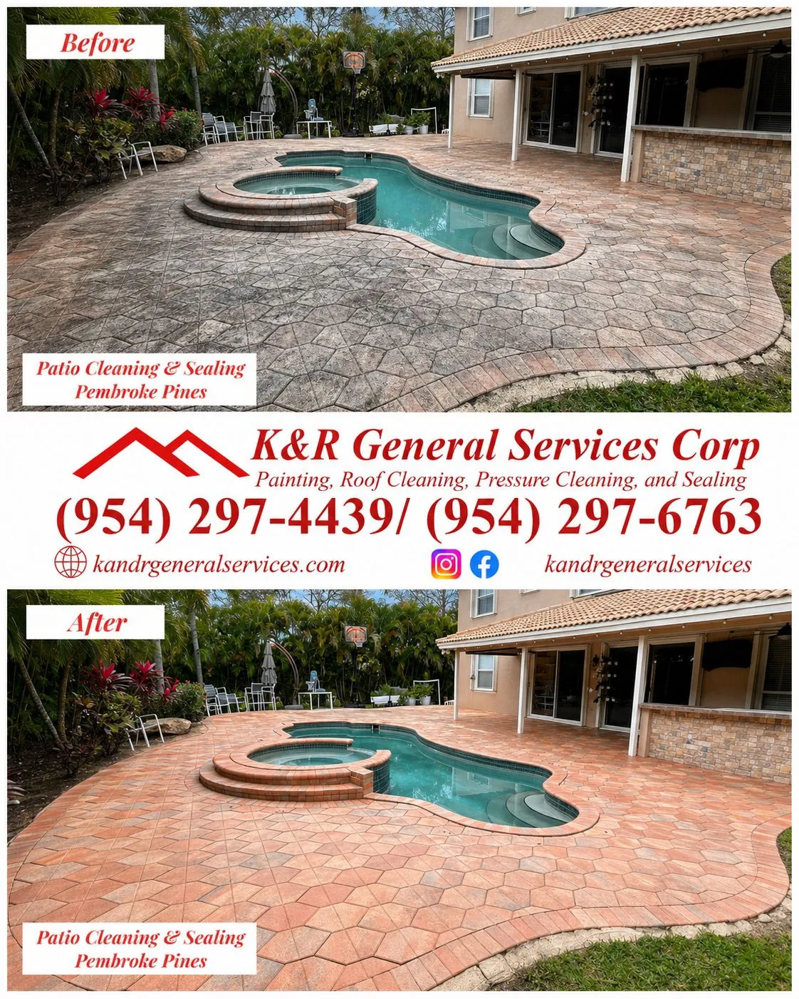 Sealing before and after